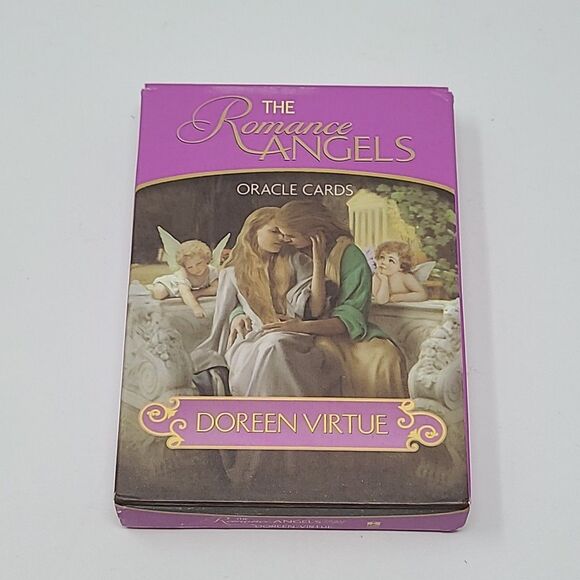 The Romance Angels Oracle Cards By Doreen Virtue Authentic Deck, Used- OOP - Picture 1 of 6